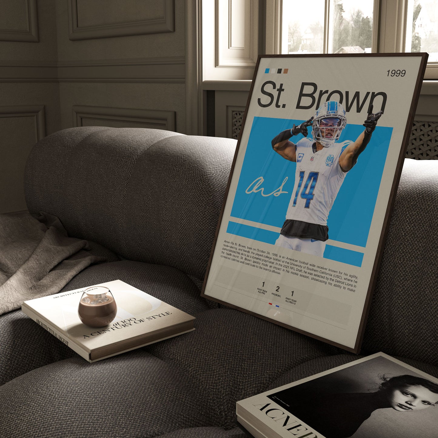 Amon-Ra St. Brown Poster Postersport