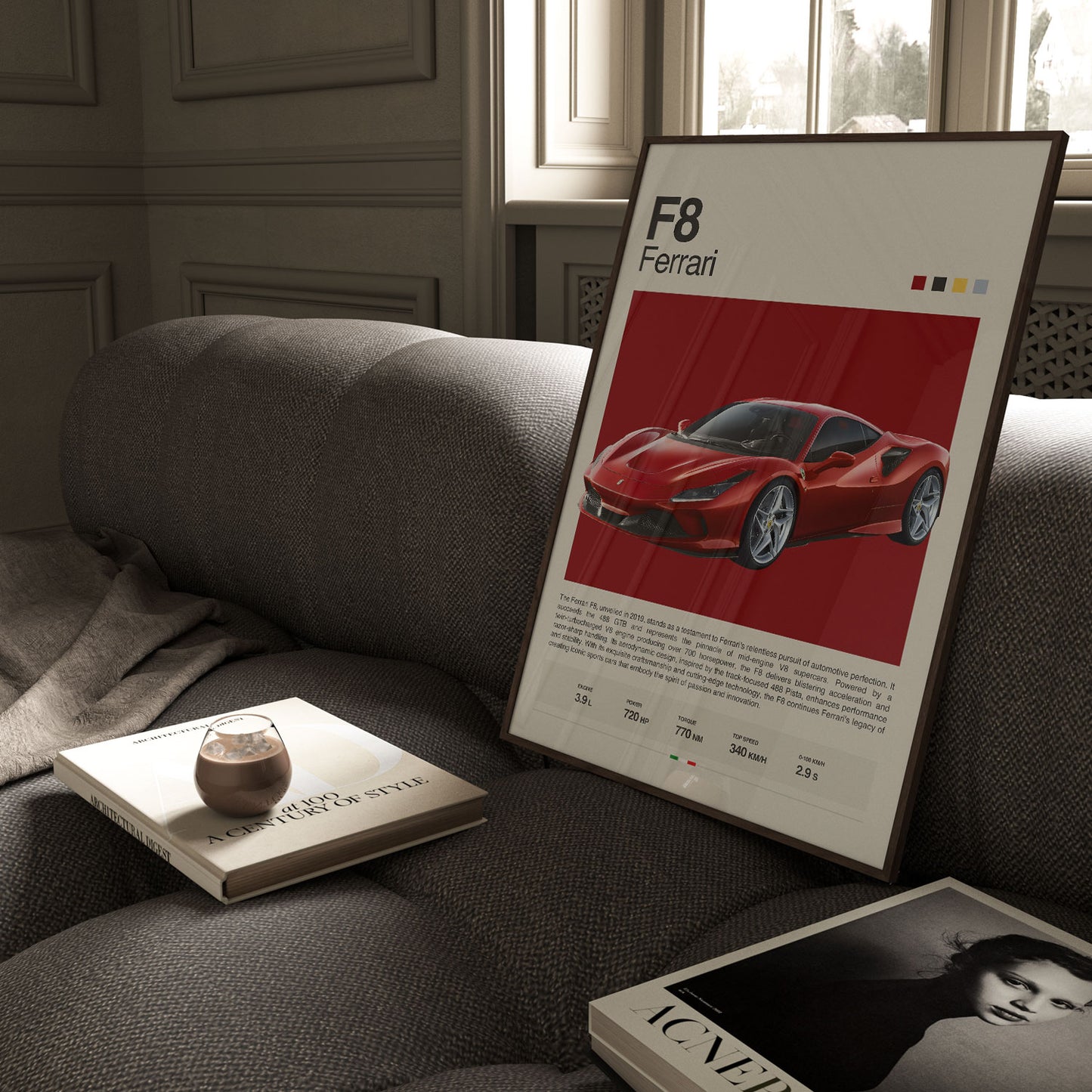 Ferrari F8 Poster