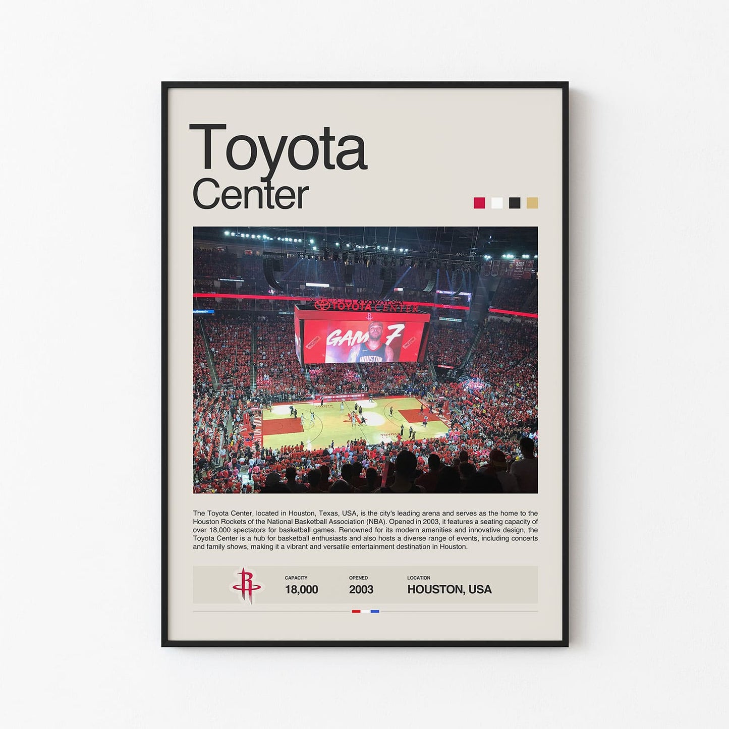 Toyota Center Poster Postersport
