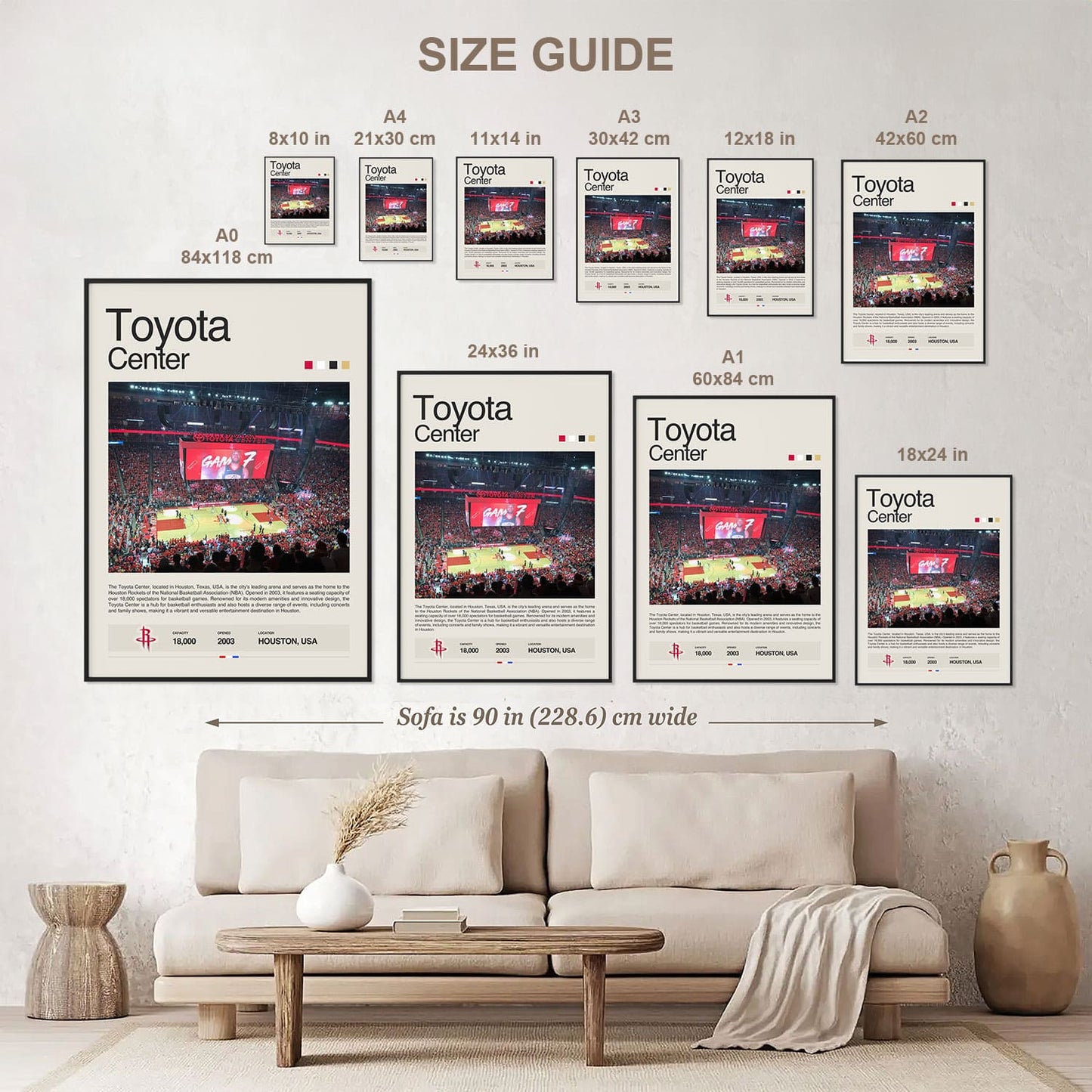 Toyota Center Poster Postersport