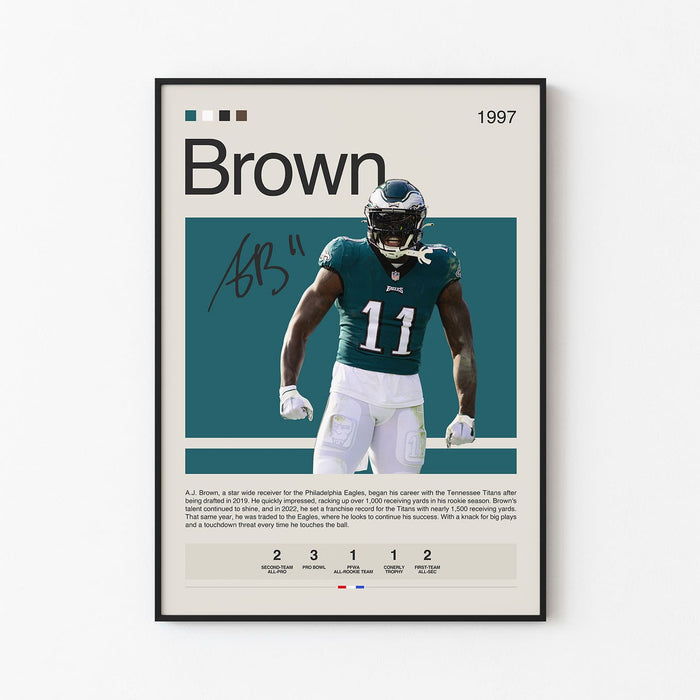 A.J. Brown Poster