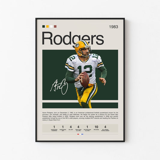 Aaron Rodgers Poster Postersport