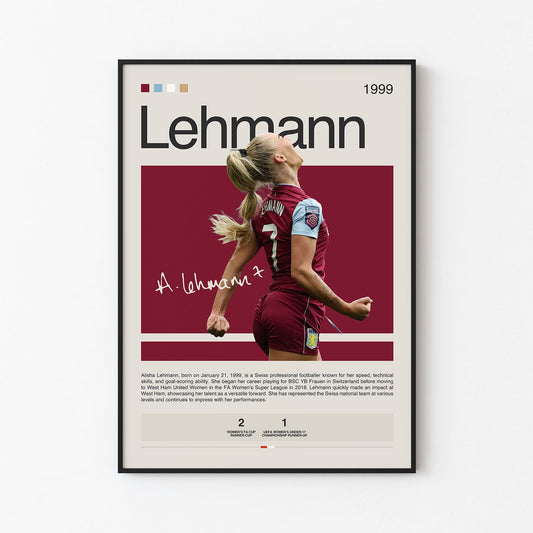 Alisha Lehmann Poster Postersport