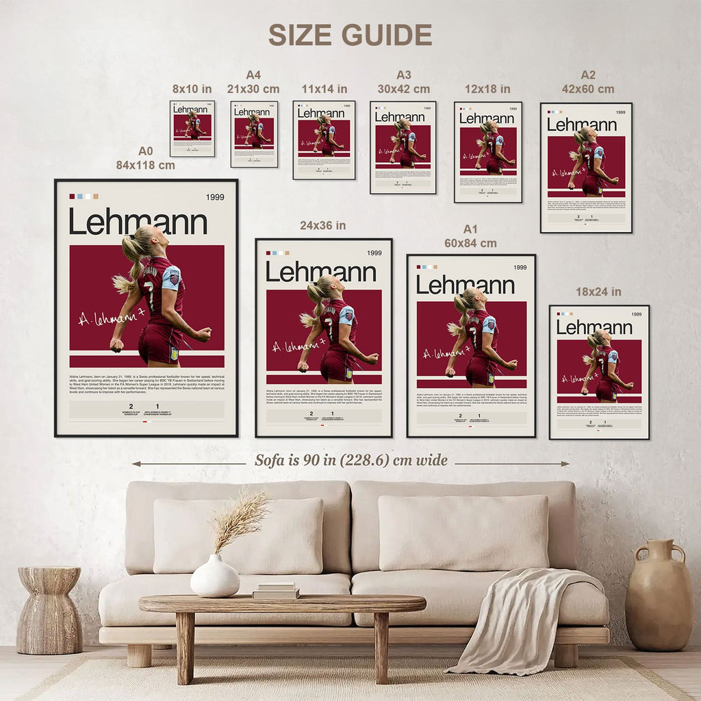 Alisha Lehmann Poster Postersport