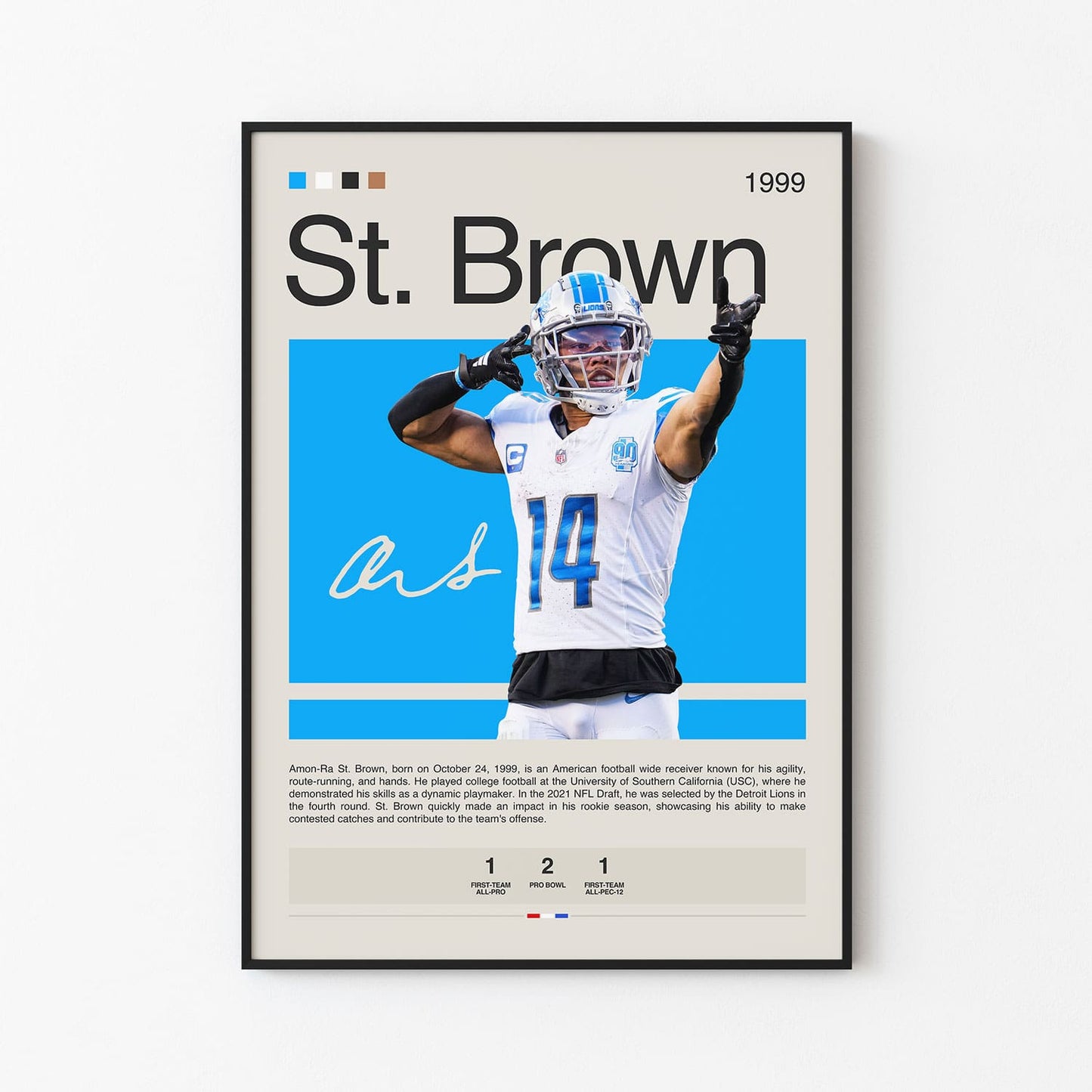 Amon-Ra St. Brown Poster Postersport