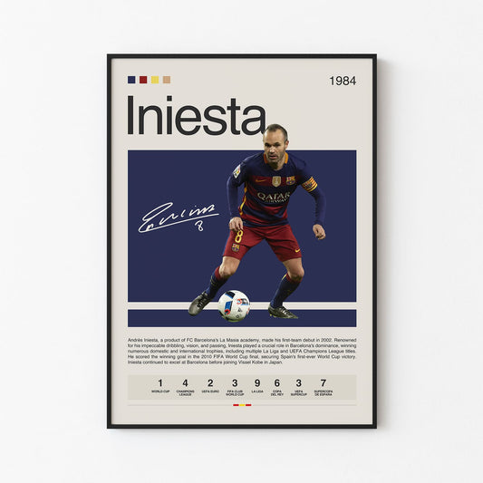 Andrés Iniesta Poster Postersport
