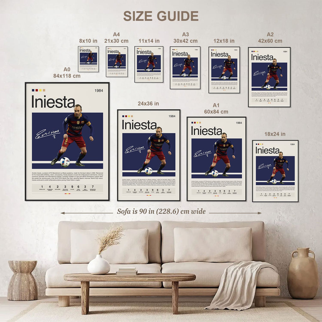 Andrés Iniesta Poster Postersport