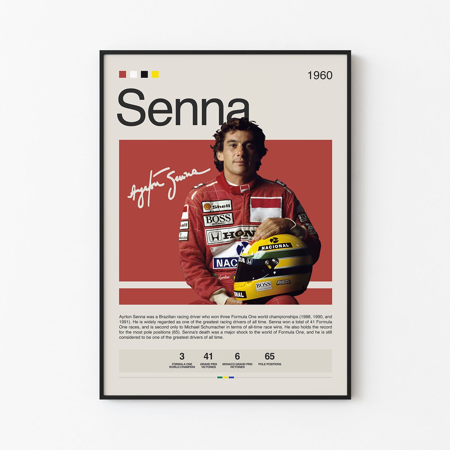 Ayrton Senna Poster Postersport