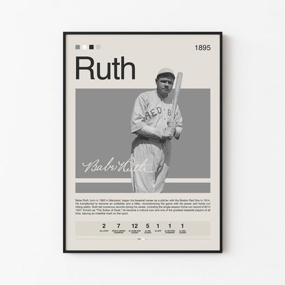 Babe Ruth Poster Postersport