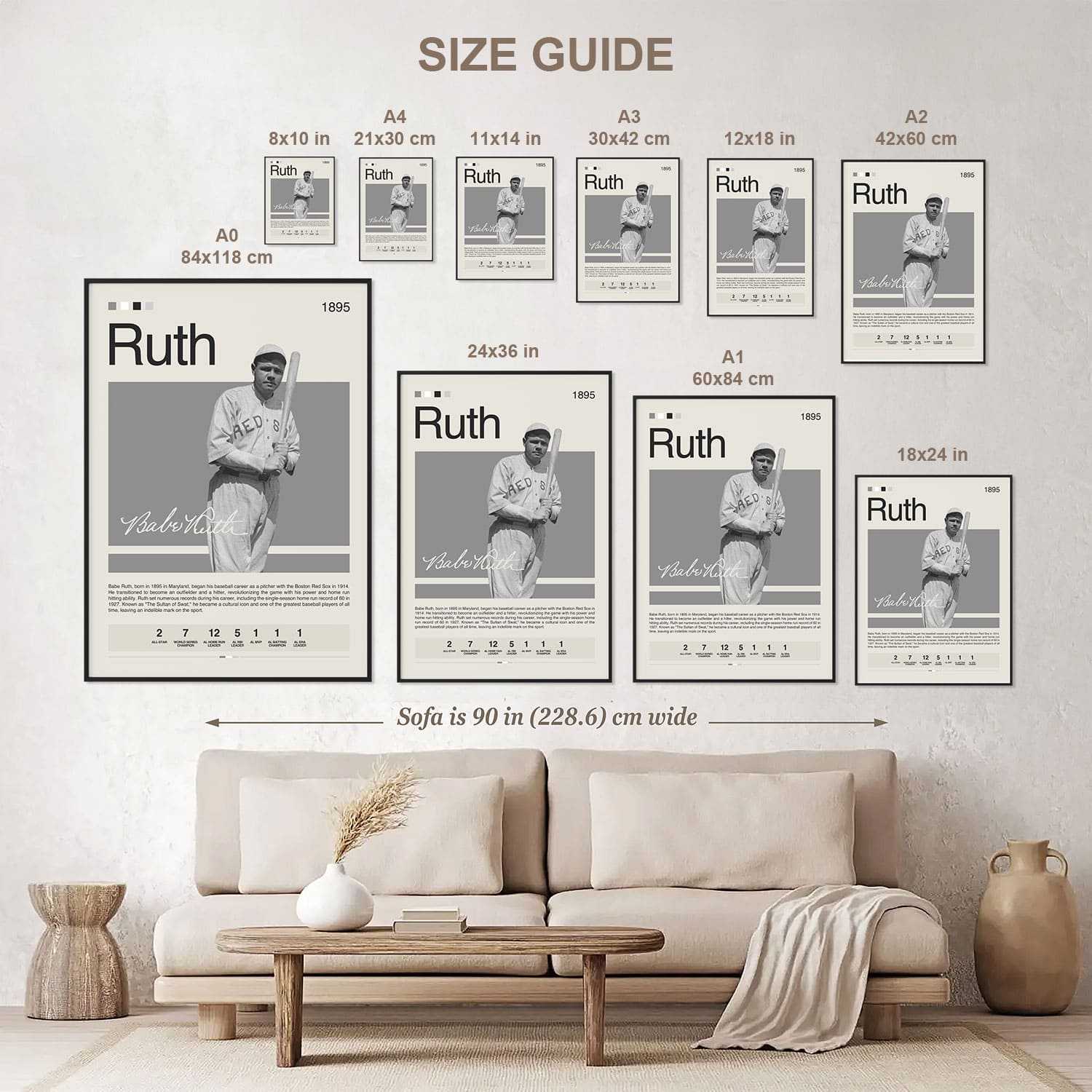 Babe Ruth Poster Postersport