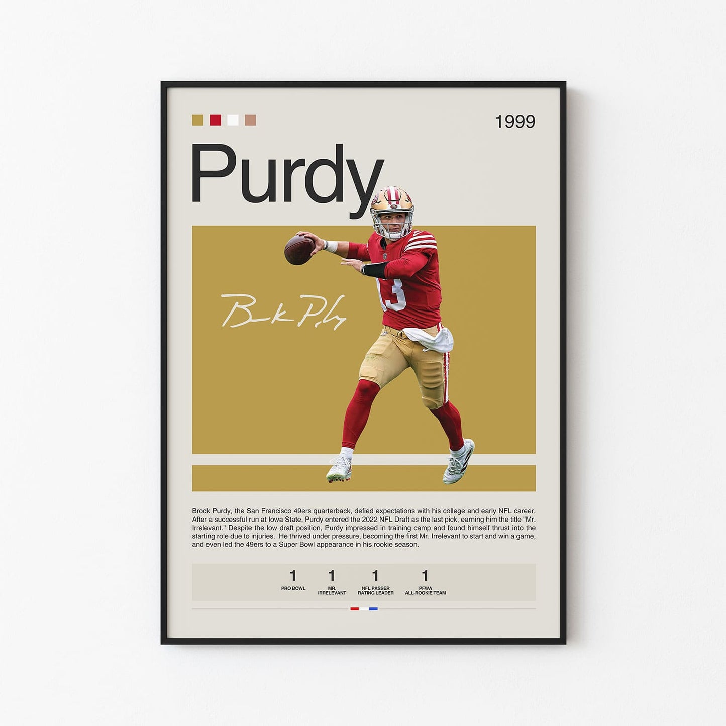 Brock Purdy Poster Postersport