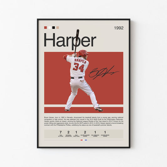 Bryce Harper Poster Postersport