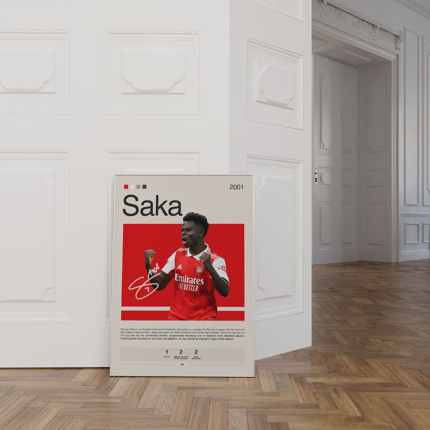 Bukayo Saka Poster Postersport