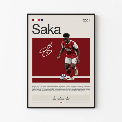 Bukayo Saka Poster Postersport