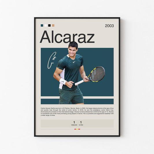 Carlos Alcaraz Poster Postersport