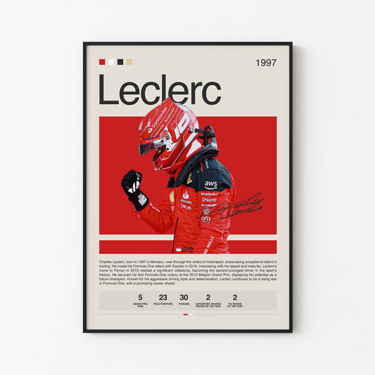 Charles Leclerc Poster Postersport