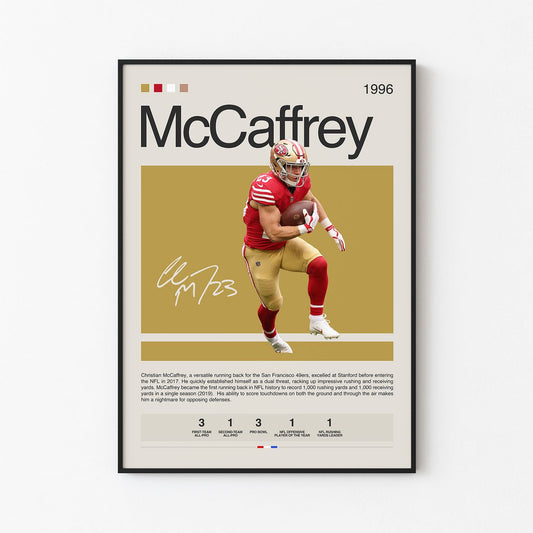 Christian McCaffrey Poster Postersport