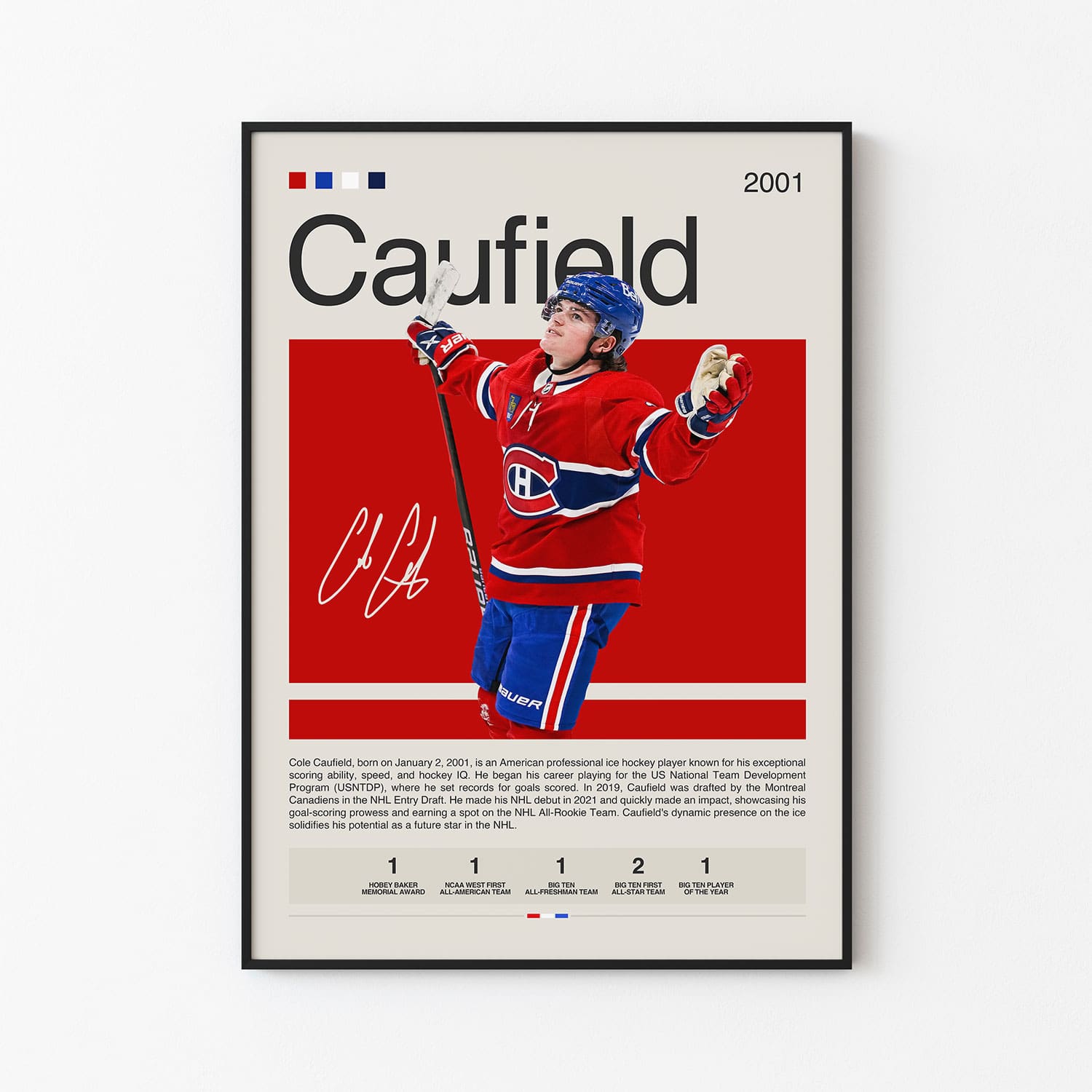 Cole Caufield Poster Postersport