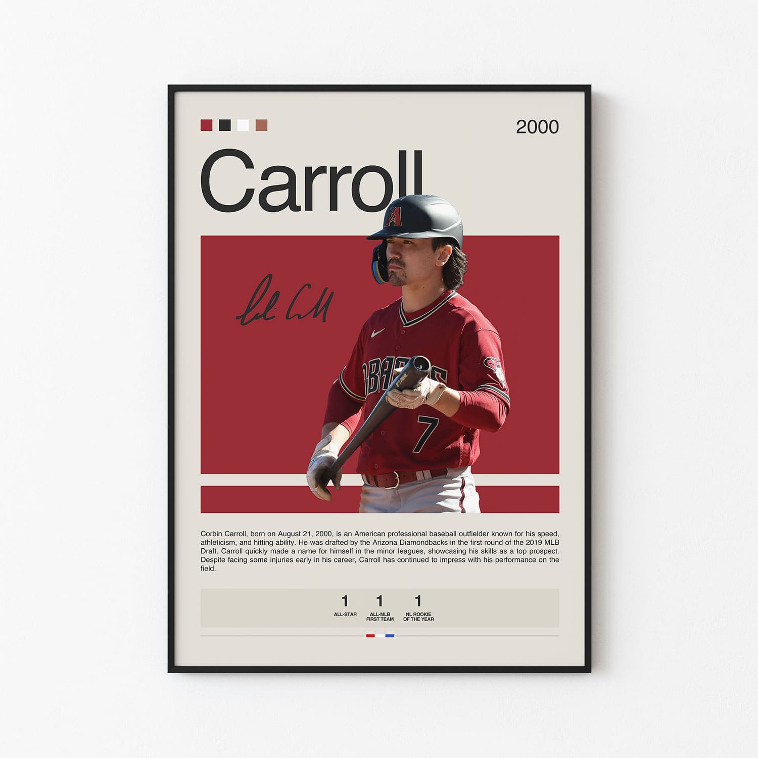 Corbin Caroll Poster Postersport