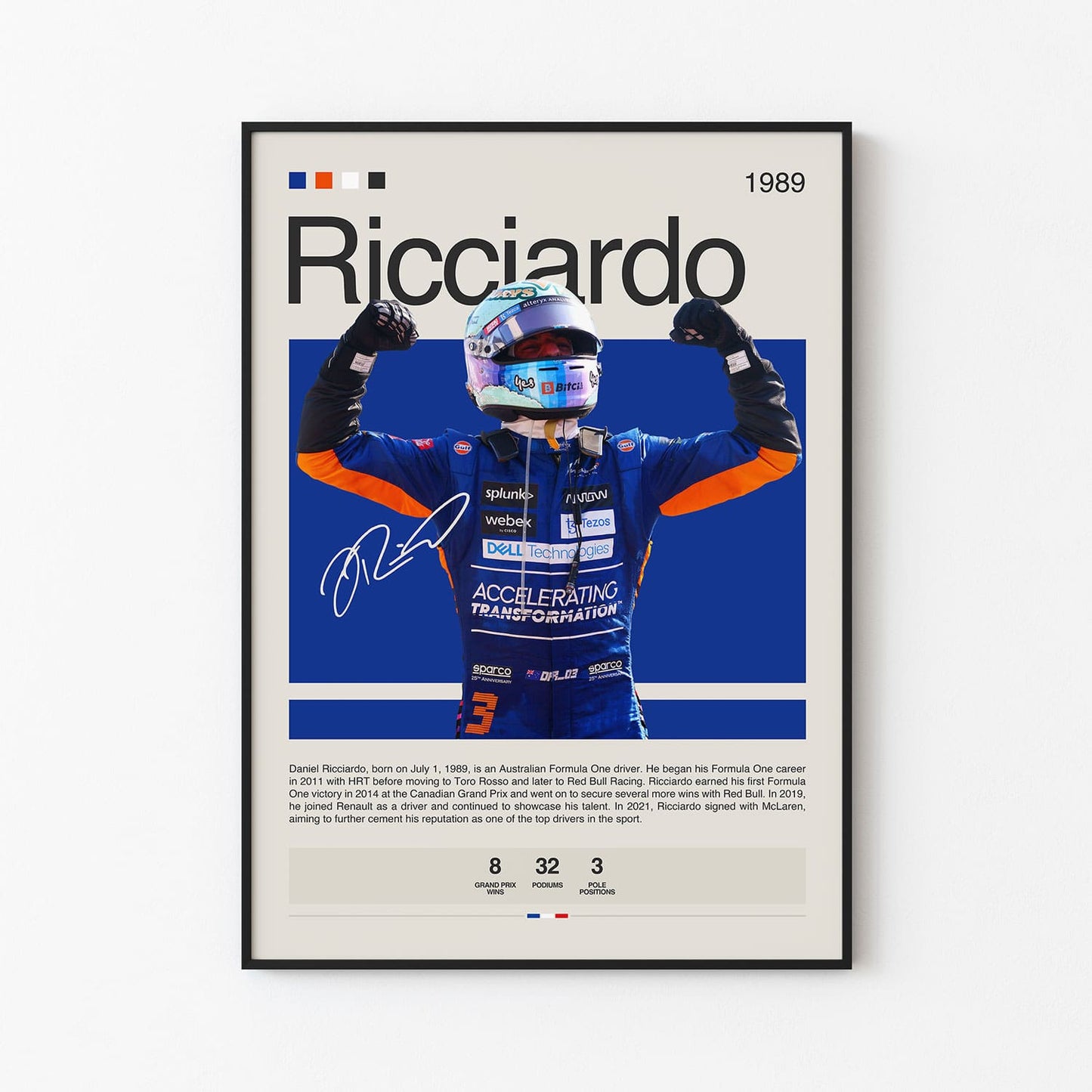 Daniel Ricciardo Poster Postersport