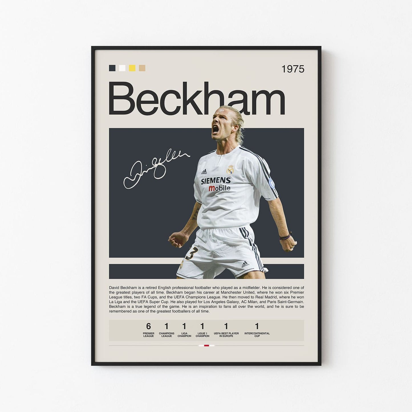 David Beckham Poster Postersport