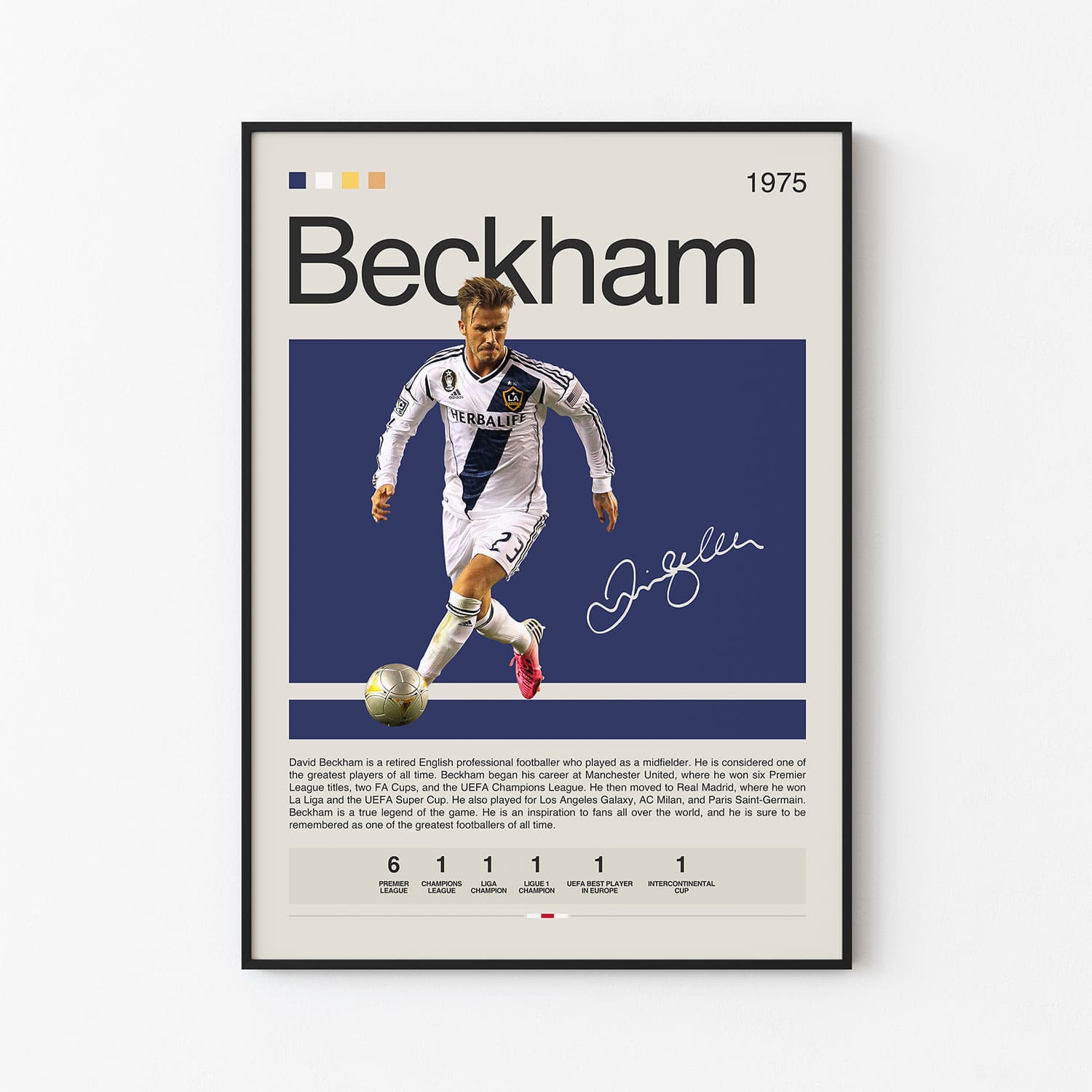 David Beckham Poster Postersport