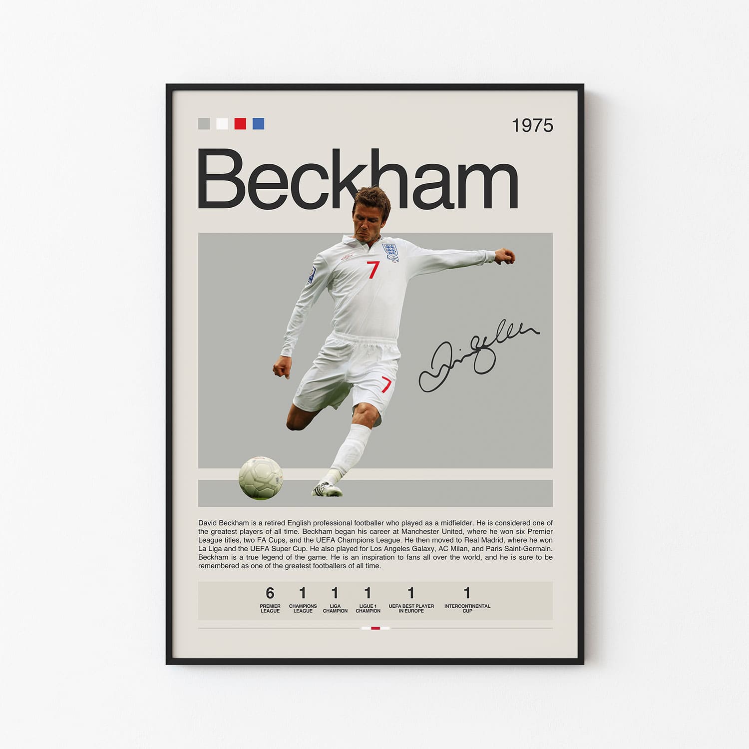 David Beckham Poster Postersport