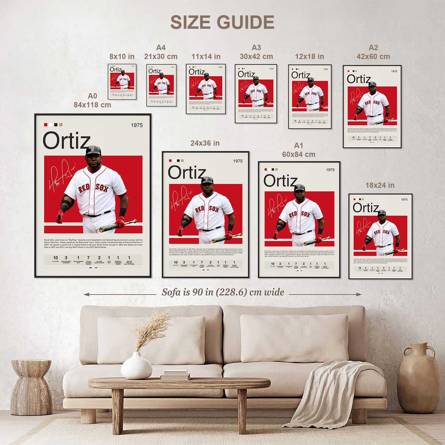 David Ortiz Poster Postersport