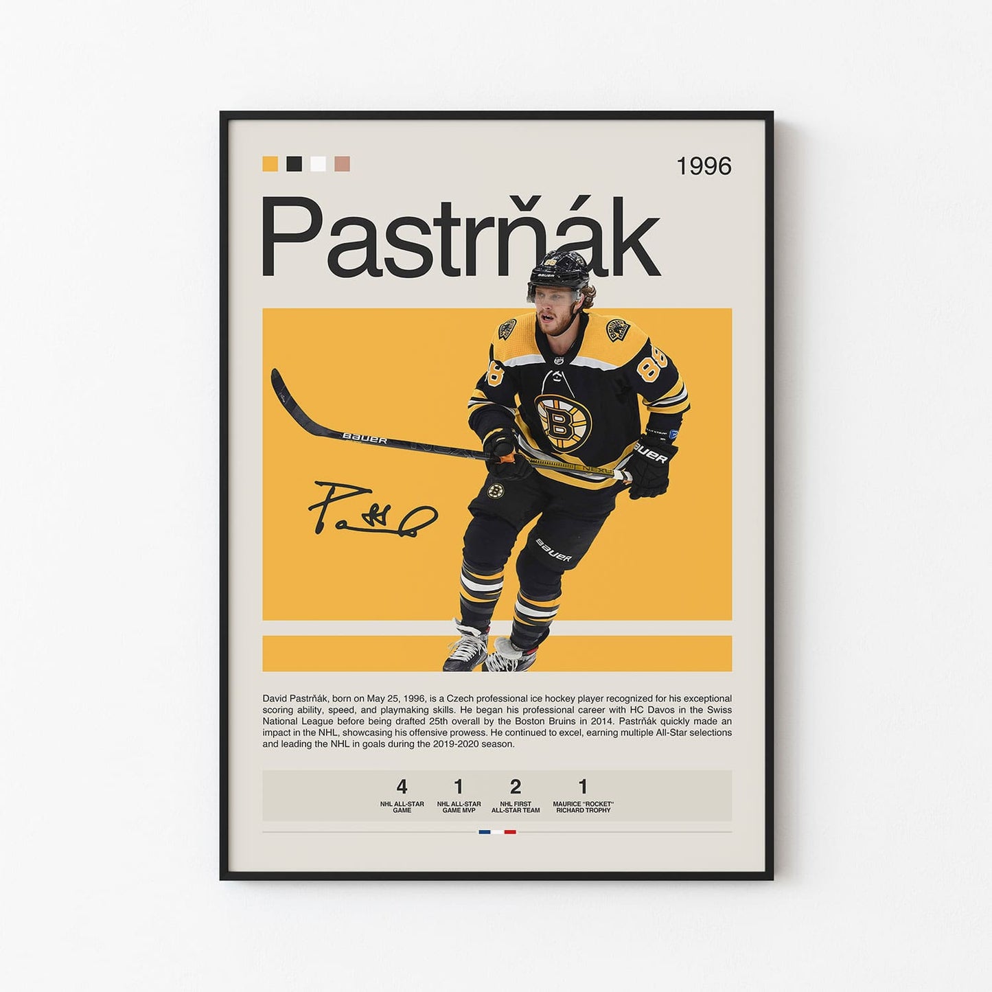 David Pastrnak Poster Postersport