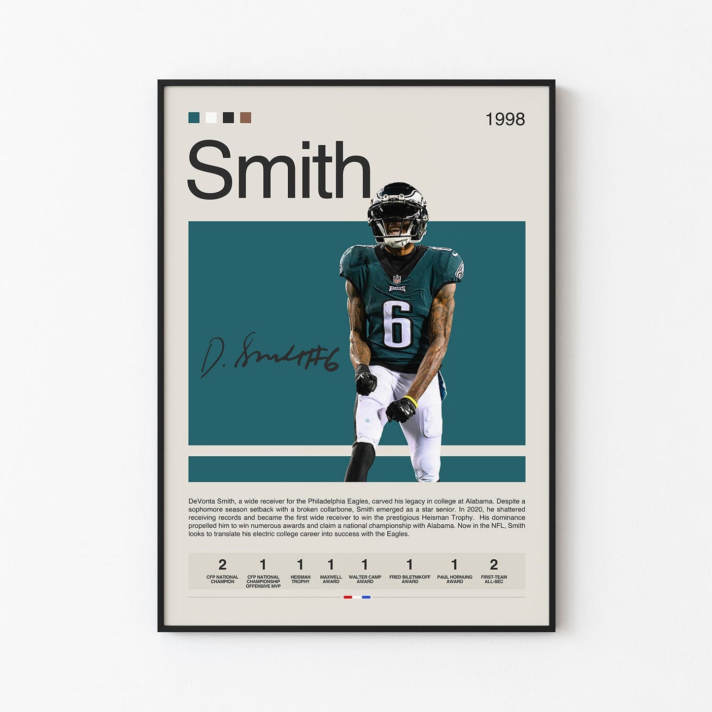 DeVonta Smith Poster Postersport