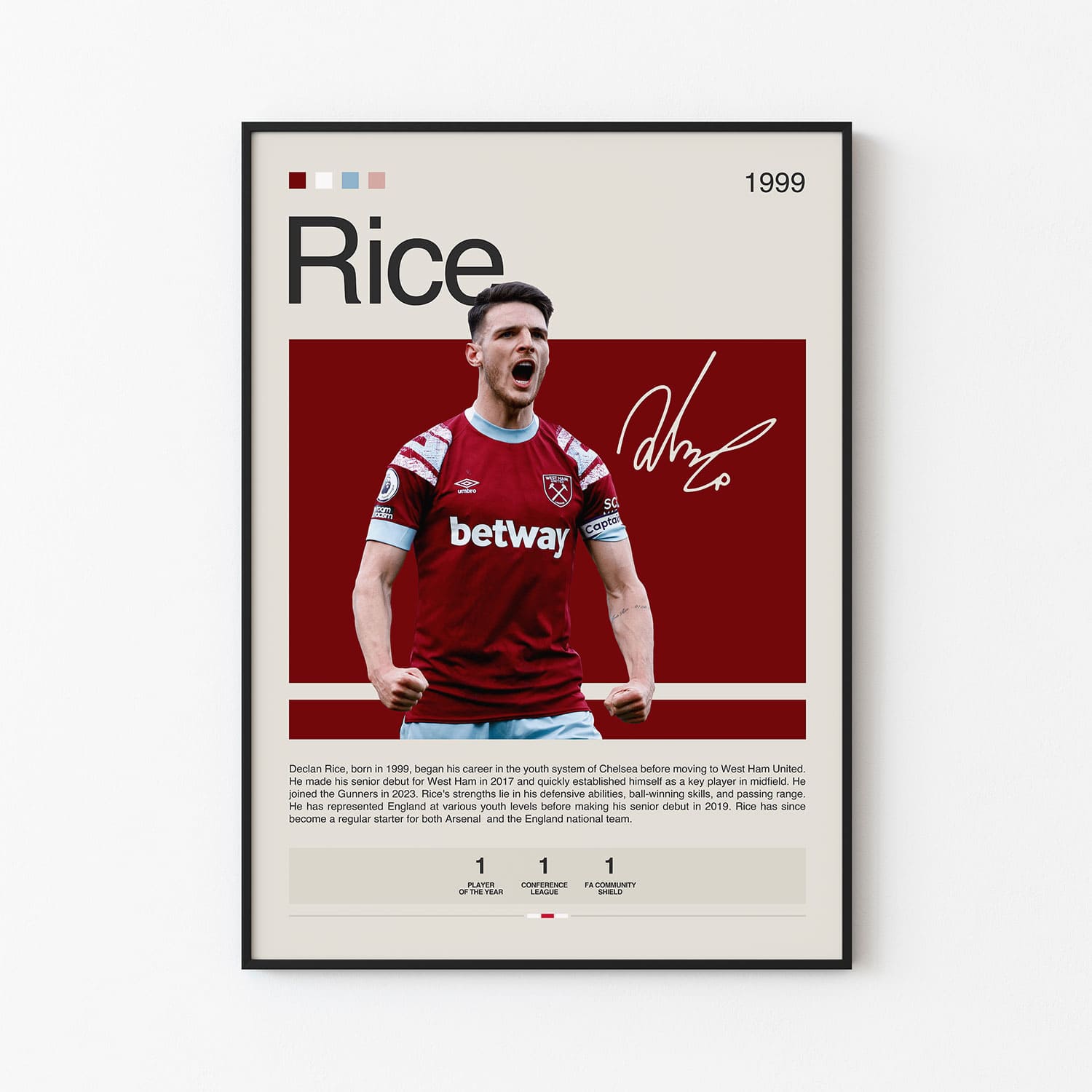 Declan Rice Poster Postersport