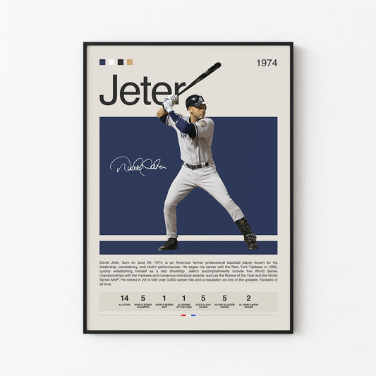 Derek Jeter Poster Postersport