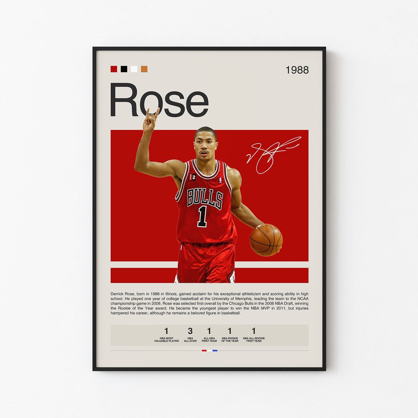 Derrick Rose Poster Postersport