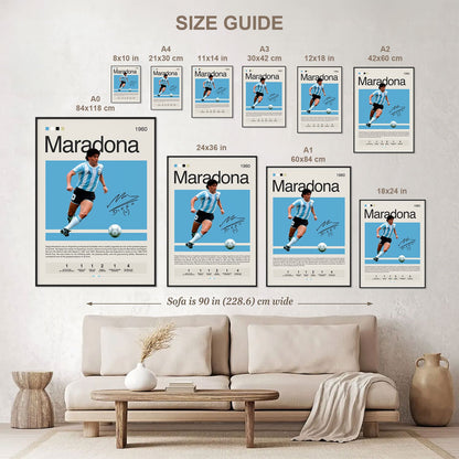 Diego Maradona Poster Postersport