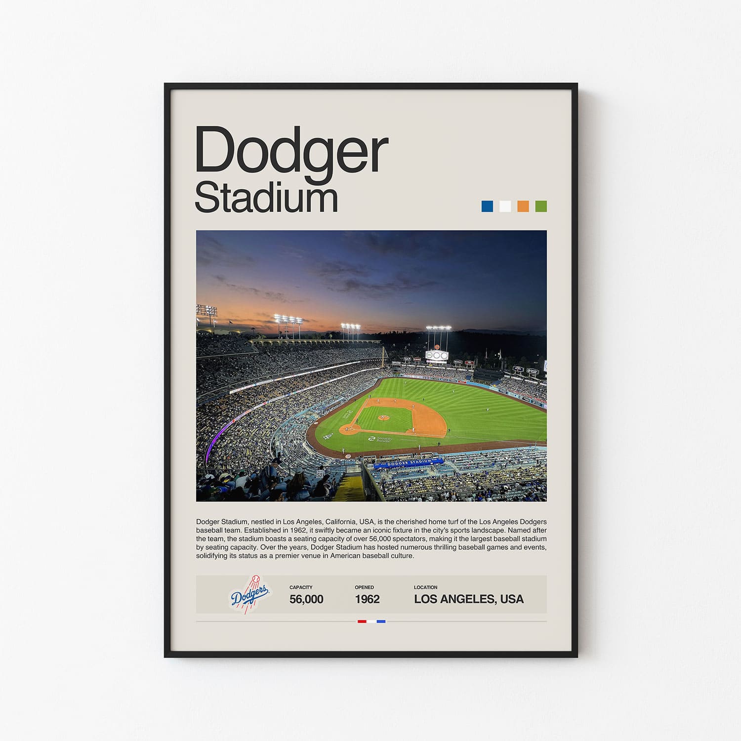 Dodger Stadium Poster Postersport