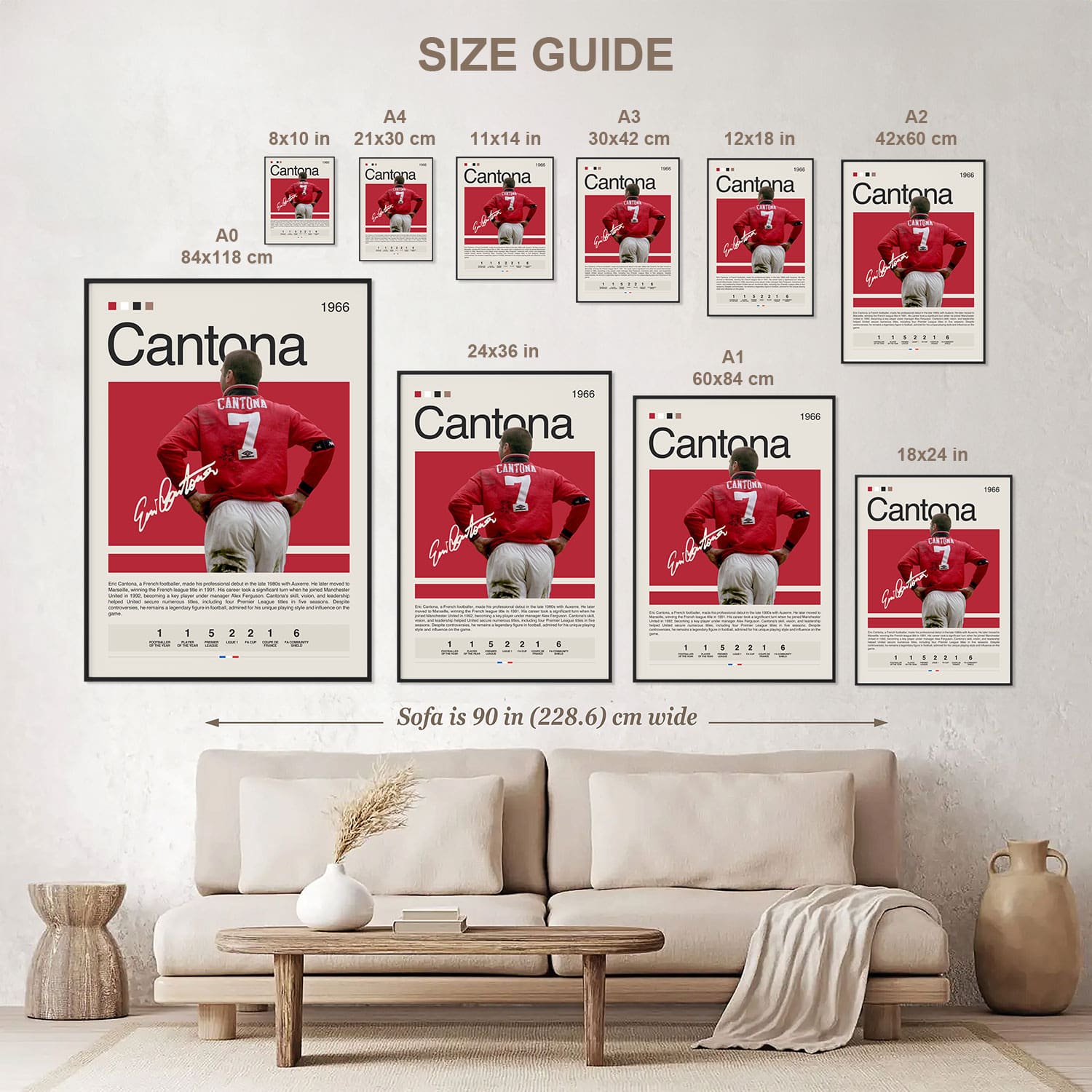 Eric Cantona Poster Postersport
