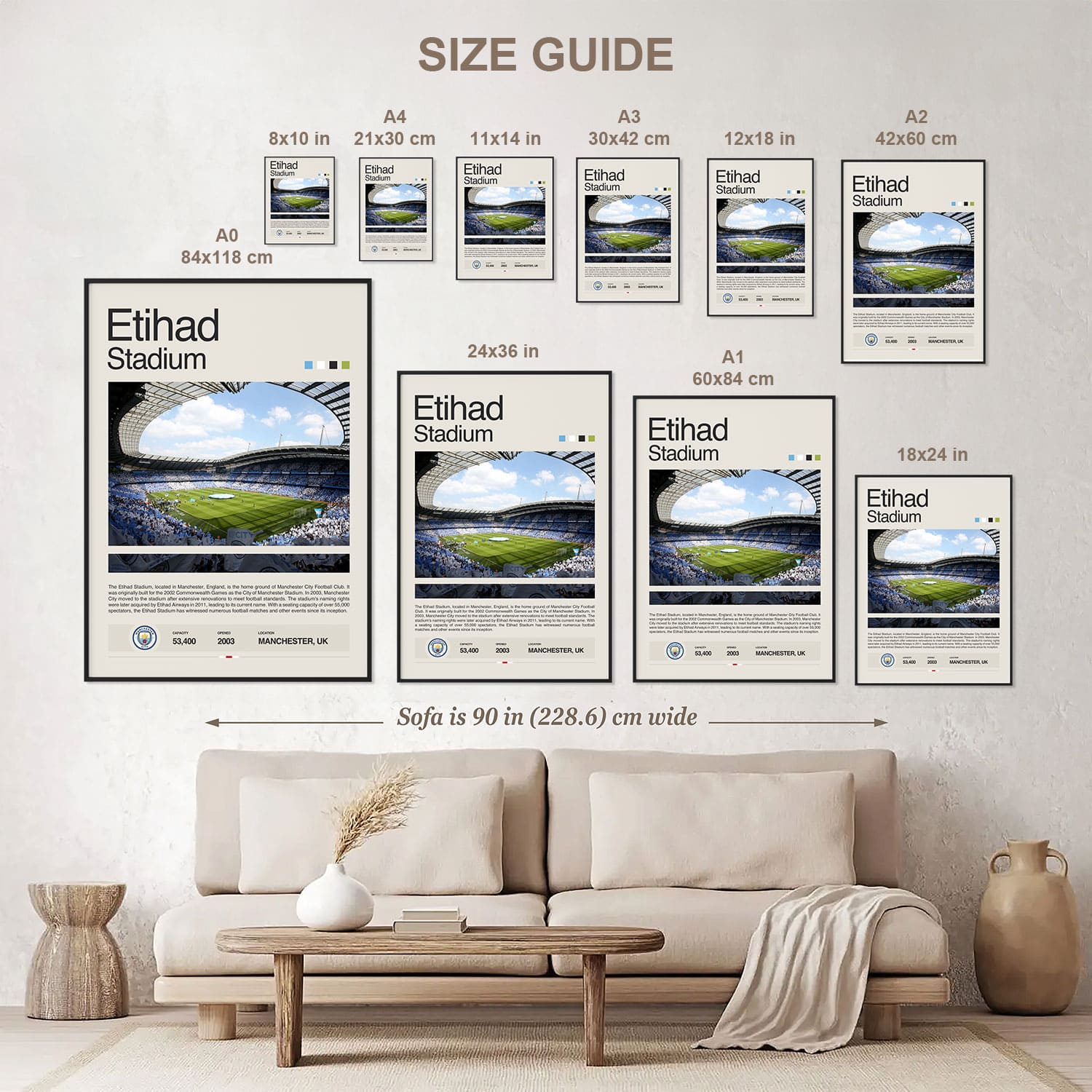 Etihad Stadium Poster Postersport