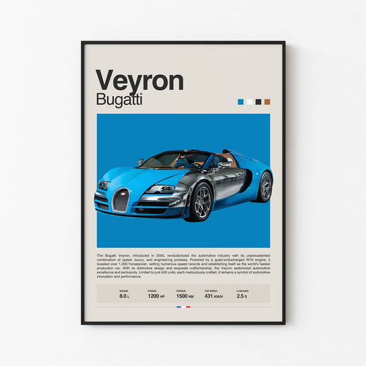 Bugatti Veyron Poster