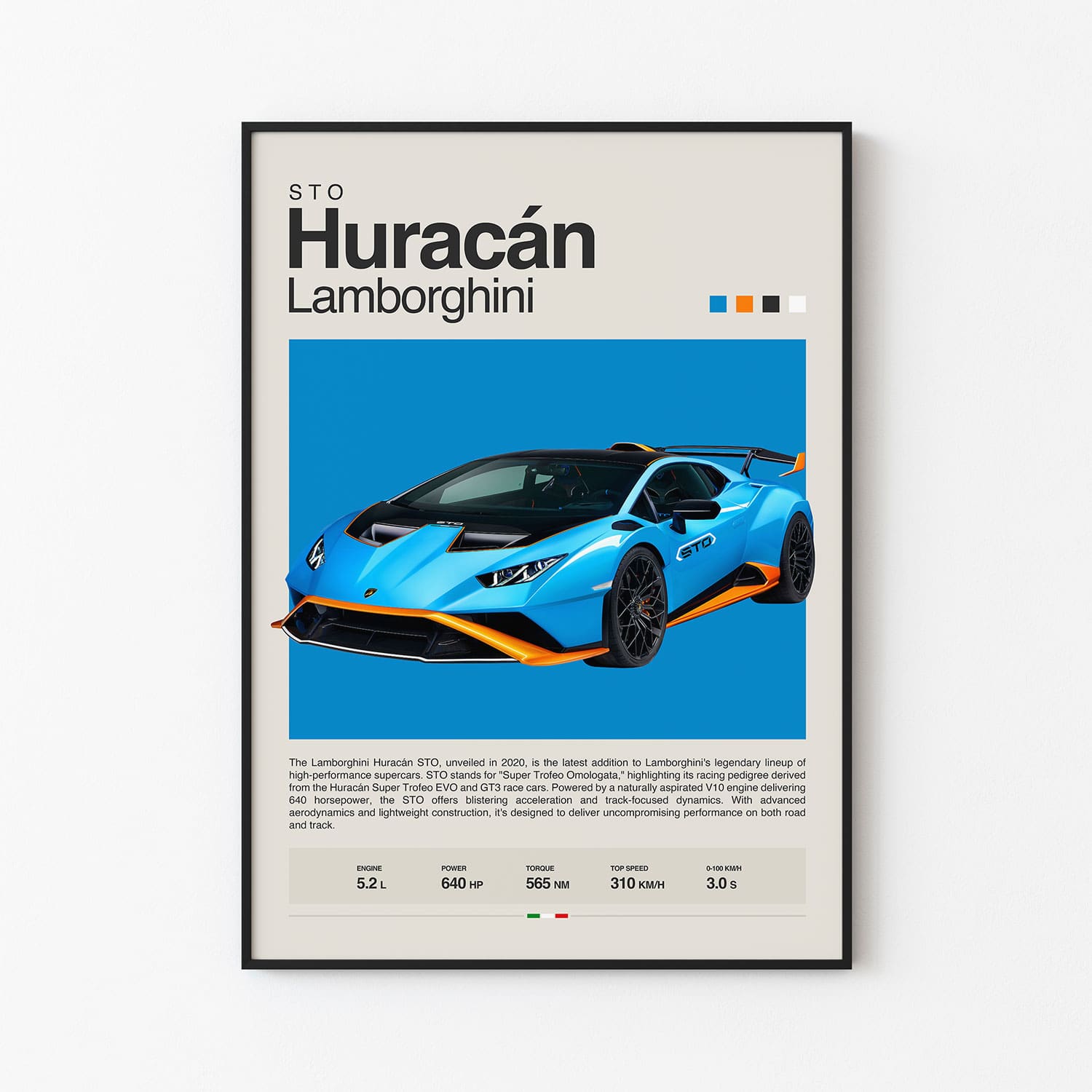 Lamborghini Huracán STO Poster