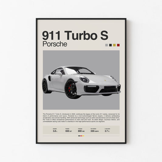 Porsche 911 Turbo S Poster