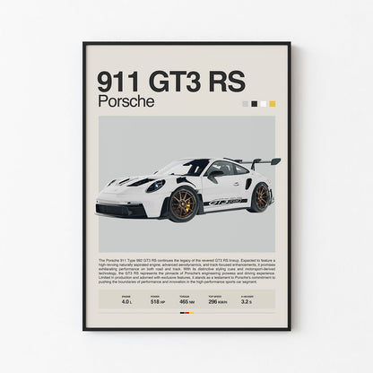 Porsche 911 GT3 RS Poster