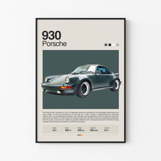 Porsche 930 Poster