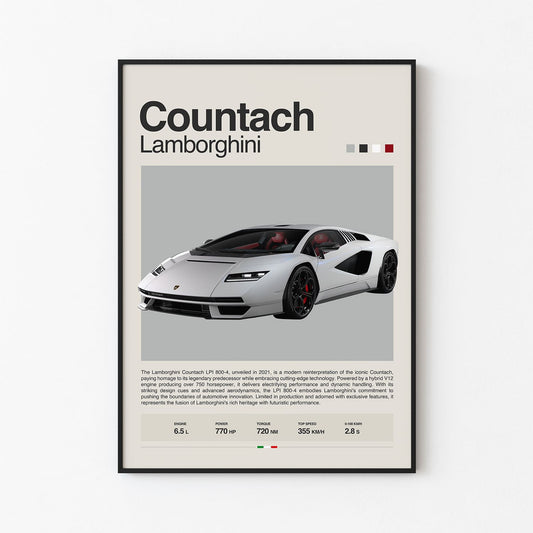 Lamborghini Countach Poster