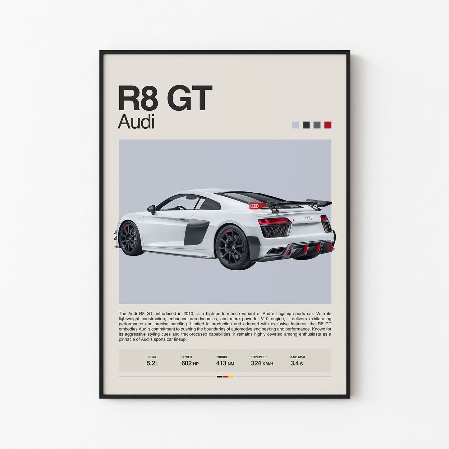 Audi R8 GT Poster