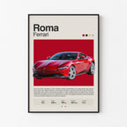 Ferrari Roma Poster