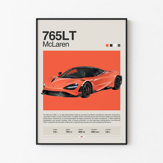 McLaren 765 LT Poster