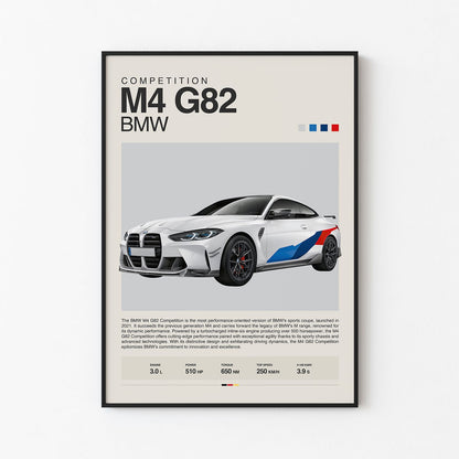 BMW M4 G82 Competition Poster