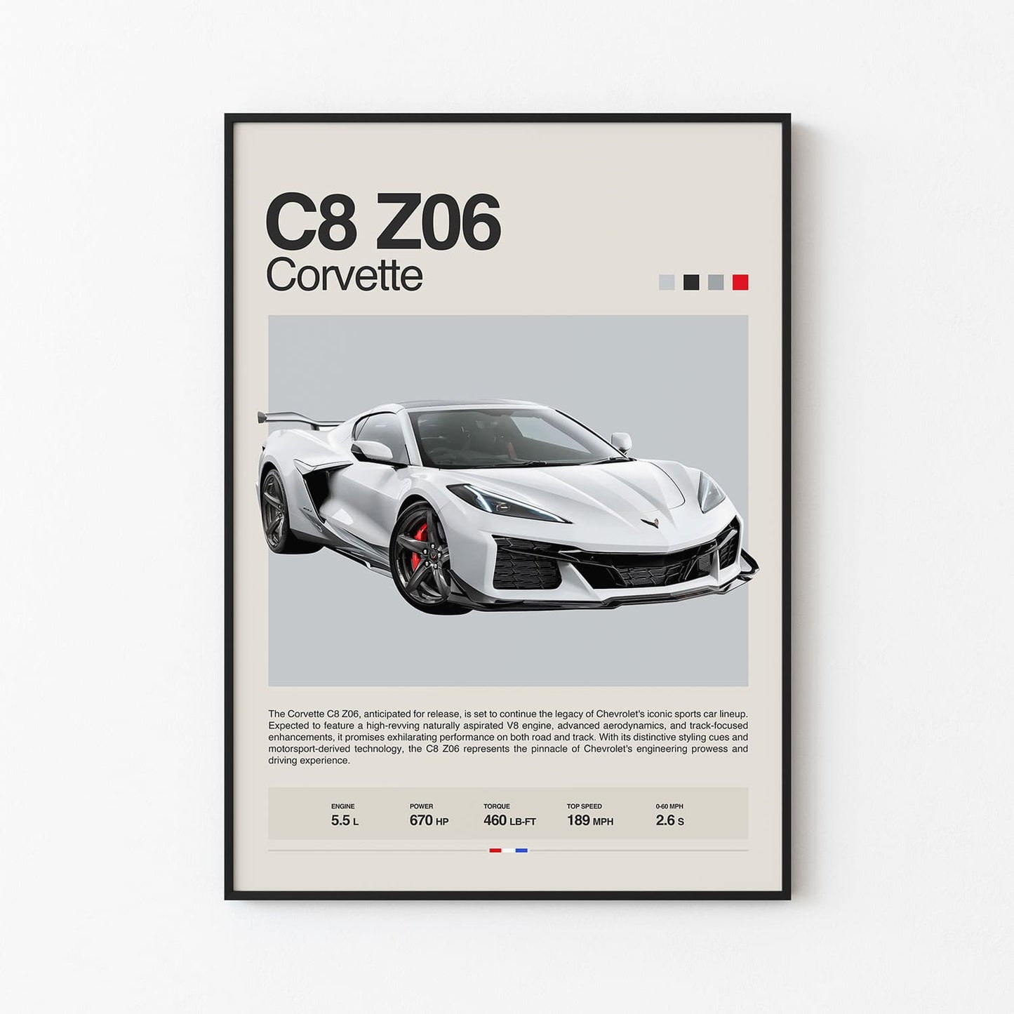 Corvette C8 Z06 Poster