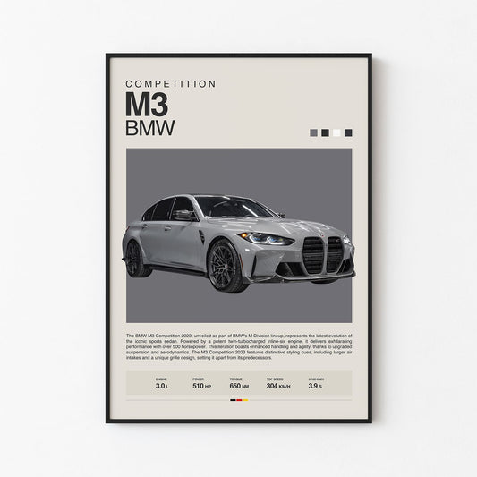 BMW M3 G80 Poster