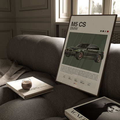 BMW M5 CS Poster